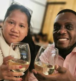 agostinho domingos with wife